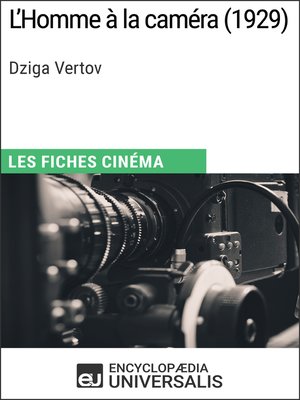cover image of L'Homme à la caméra de Dziga Vertov